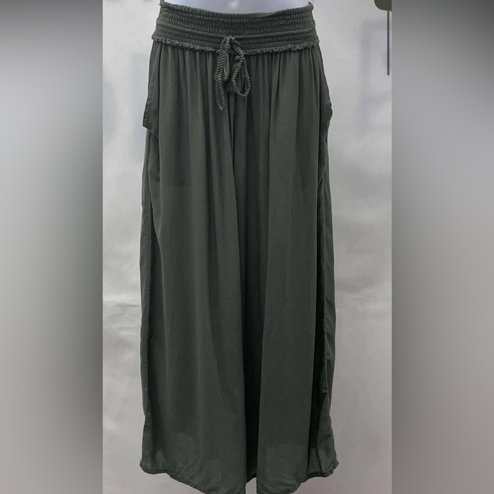 WILFRED ARITZIA Nanterre La Boheme Modal Wide Leg Boho Crop Pants